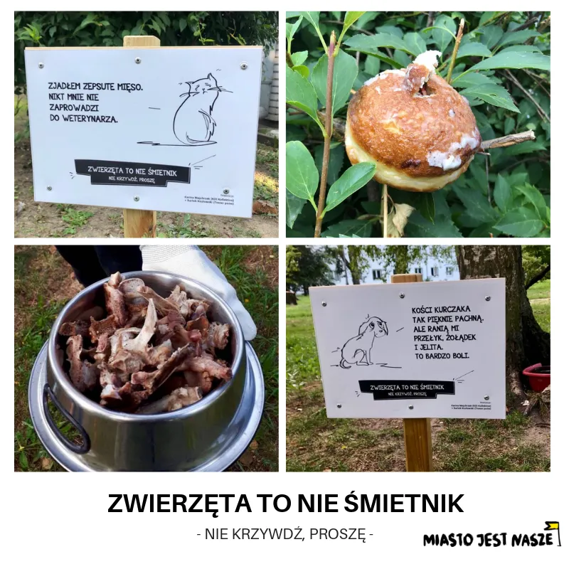 Zwierzęta to nie śmietnik!