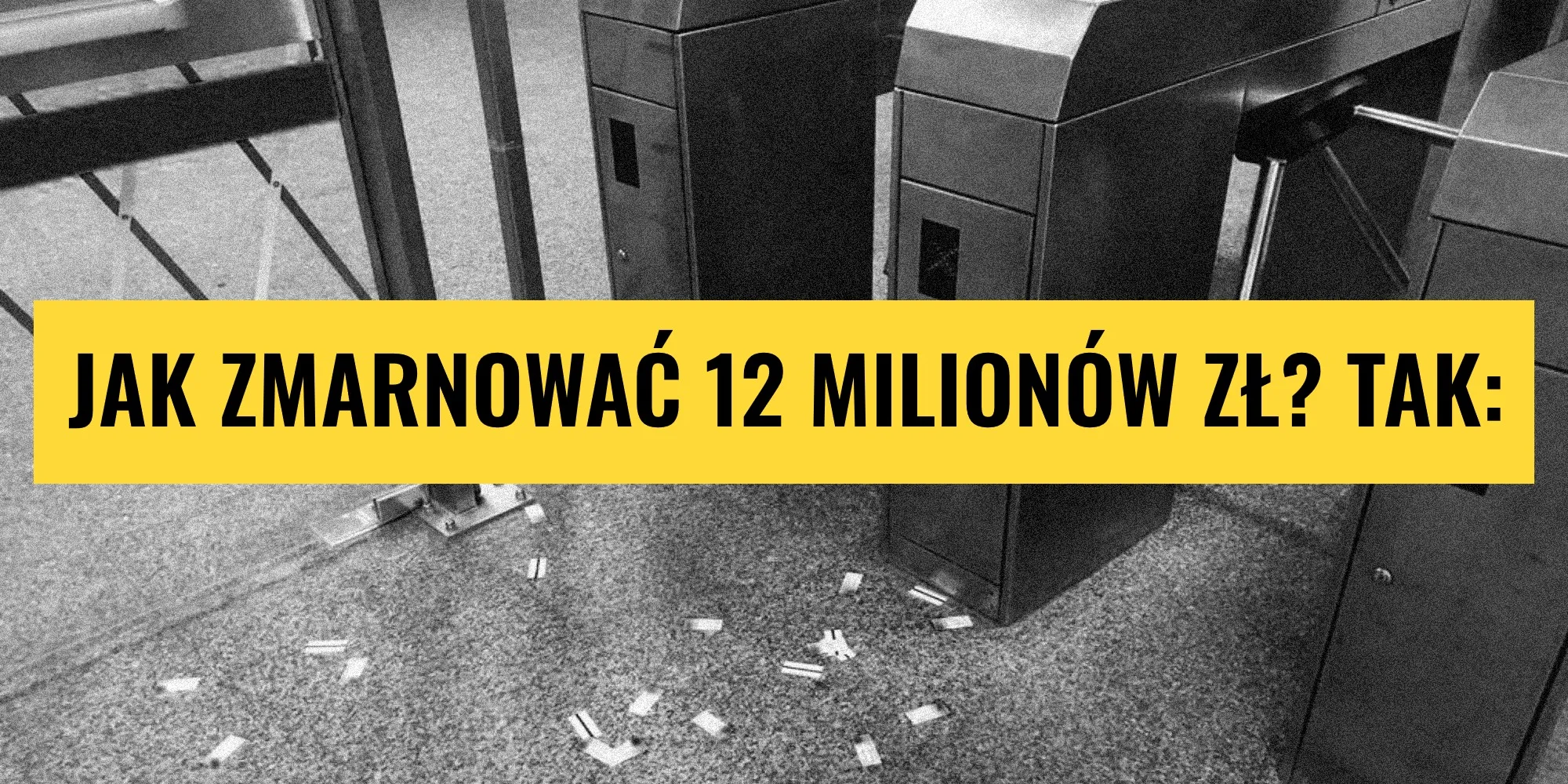 Bramki w metrze - milionowe fanaberie, by powstrzymać 1% gapowiczów