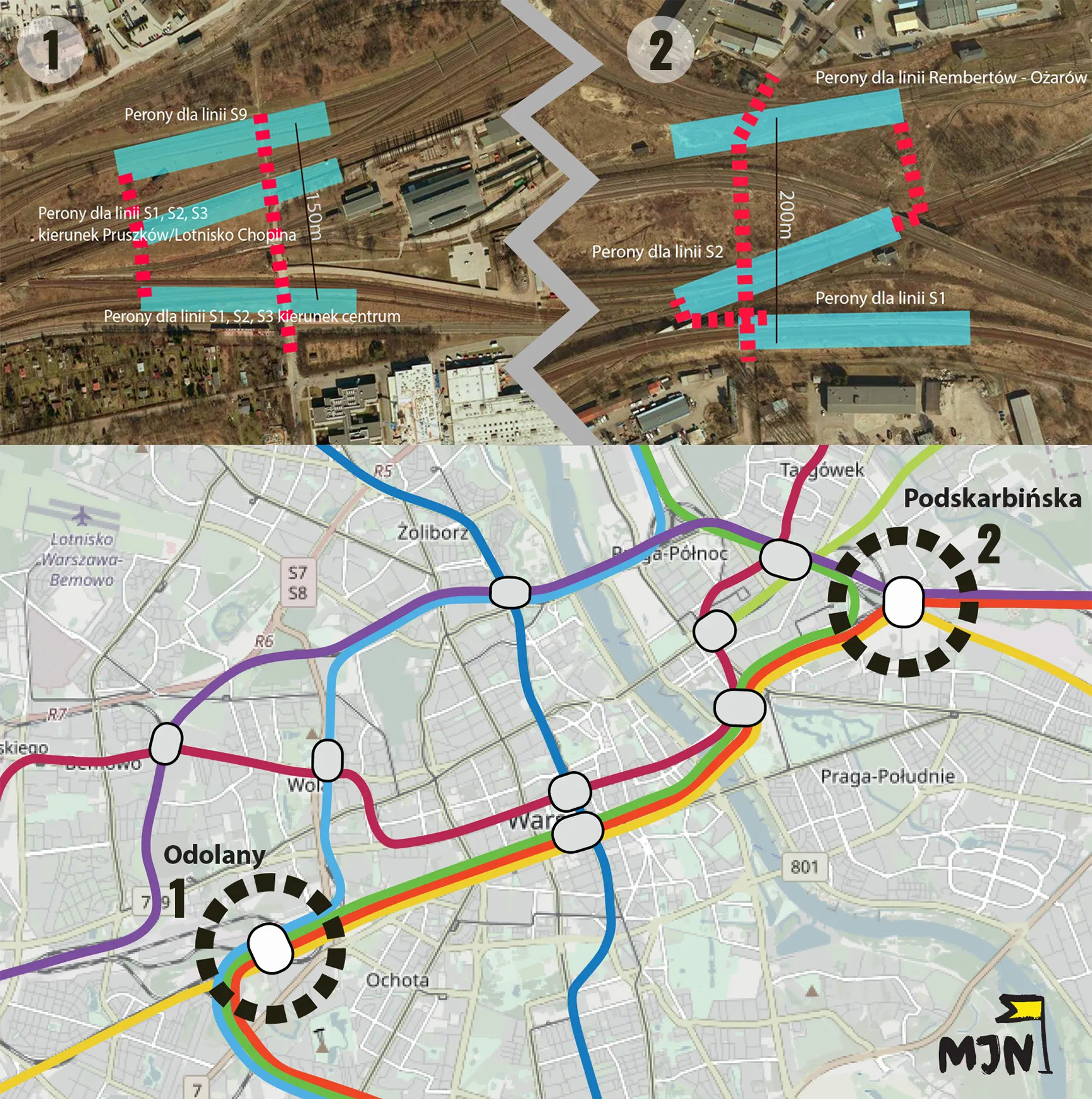 Nowe węzły przesiadkowe na Linii Średnicowej
