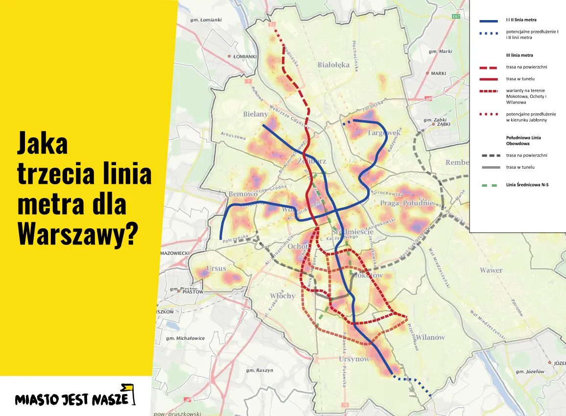 Kolejna linia metra - nasze propozycje