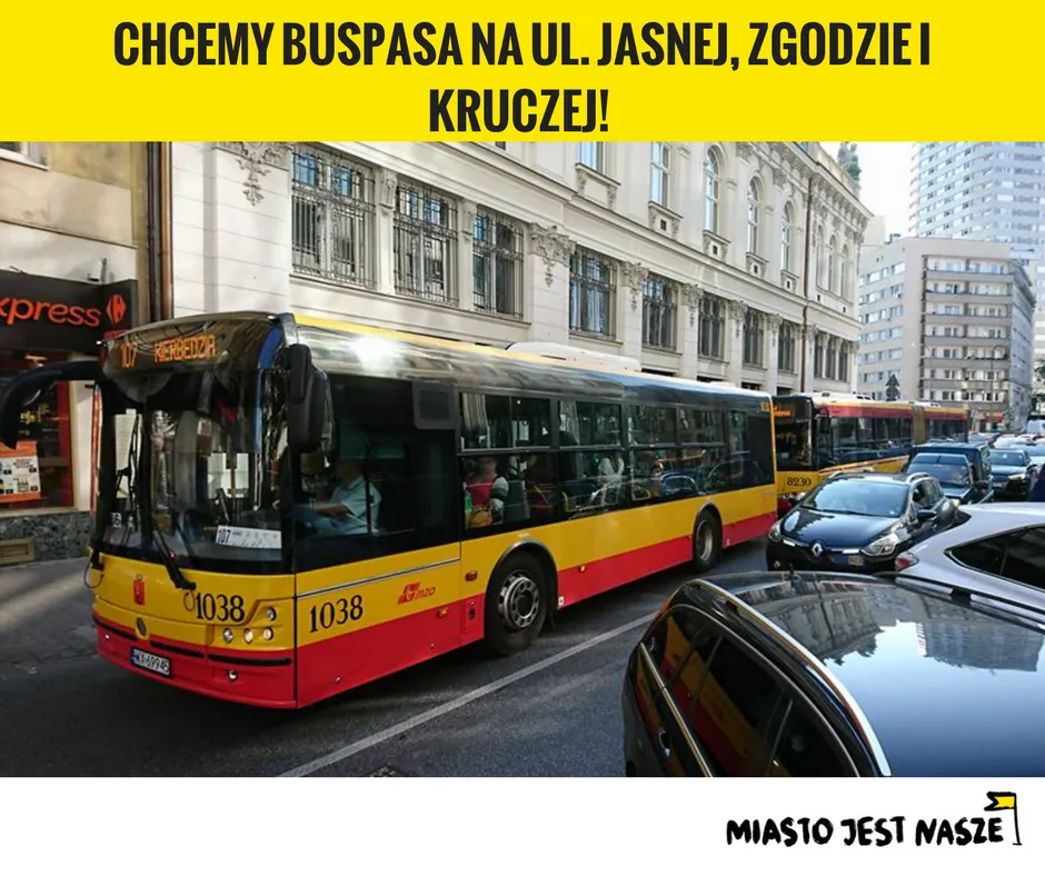 Chcemy buspasa na ul. Jasnej, Zgodzie i Kruczej