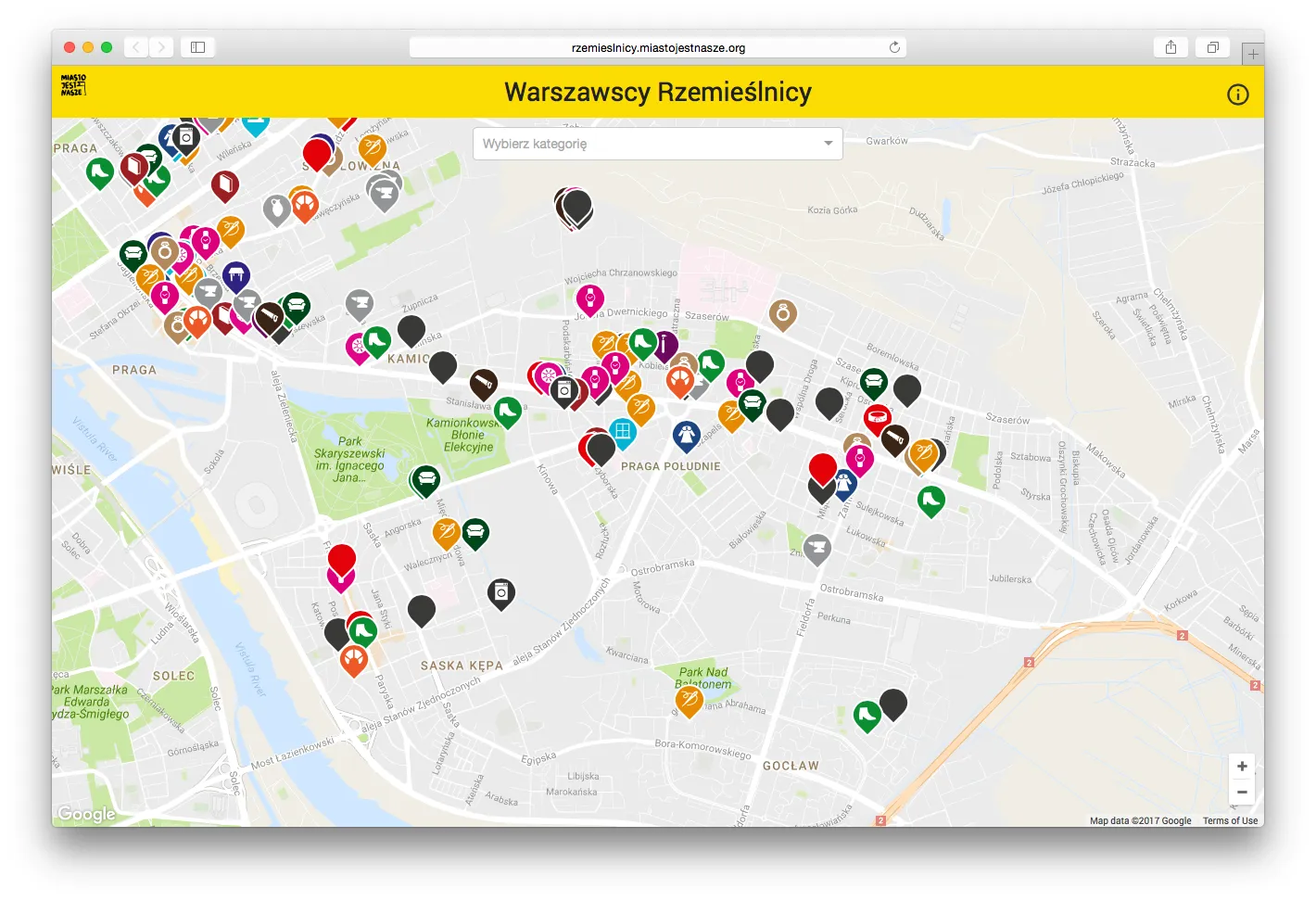 Premiera Mapy Rzemieślników Pragi Południe