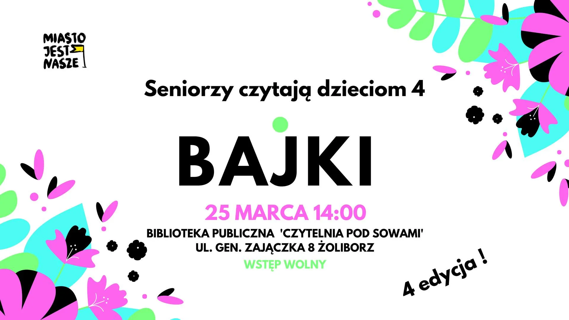 Seniorzy czytają dzieciom na Żoliborzu