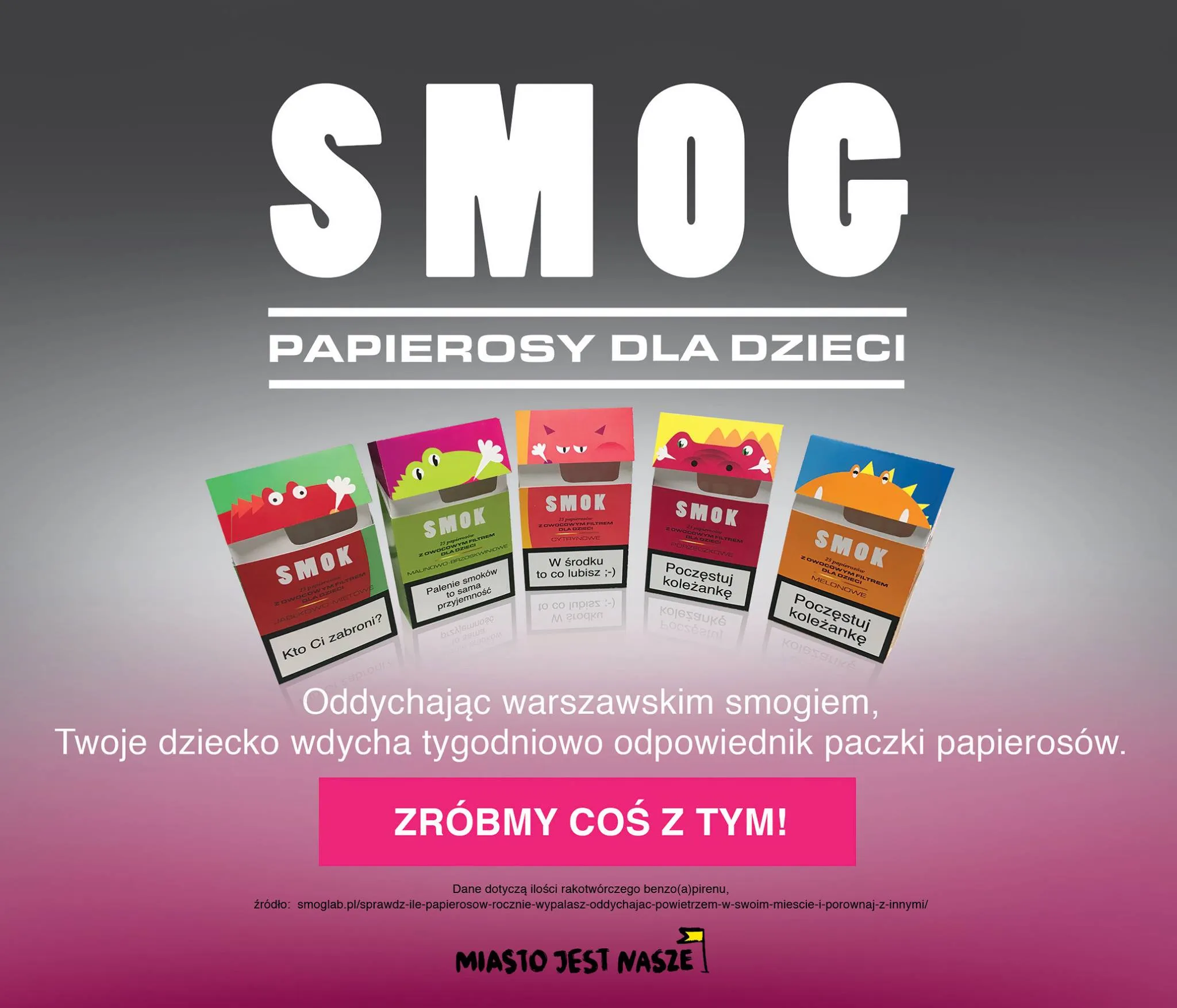 Smog - papierosy dla dzieci. Darmowe i legalne