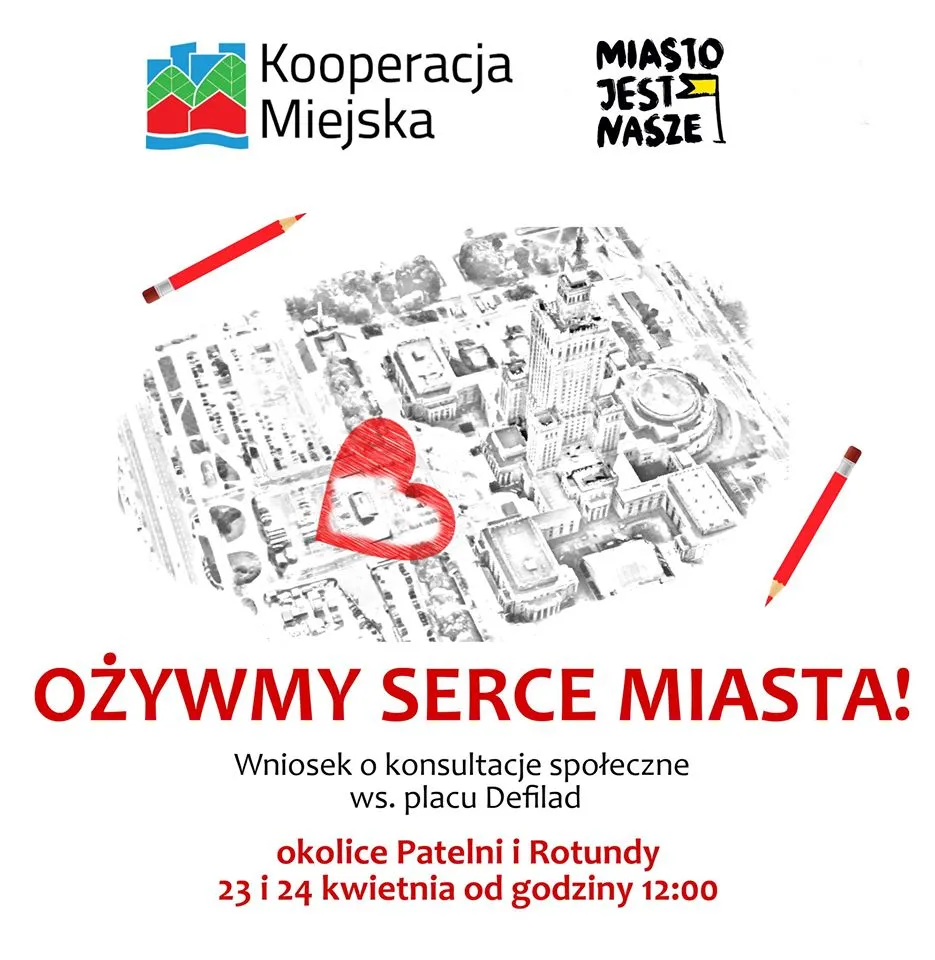 Wniosek o konsultacje społeczne w sprawie placu Defilad