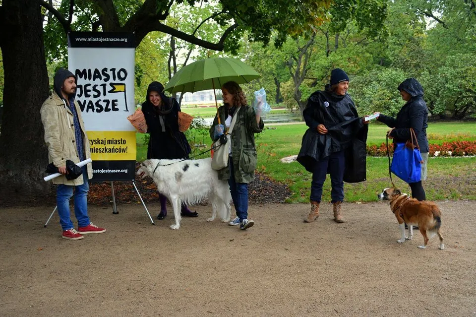 Nasz psi obowiązek - akcja na skwerze Żurowskiego