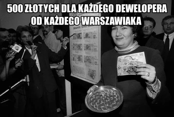 500 złotych na dewelopera od każdego warszawiaka // Most Krasińskiego