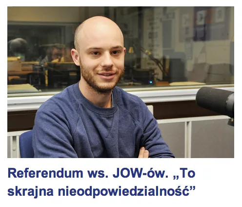 Referendum w sprawie JOW-ów. "To skrajna nieodpowiedzialność"