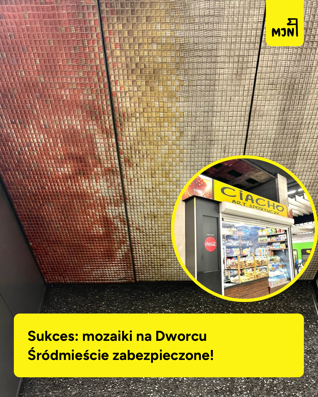 Mozaiki na Śródmieściu zabezpieczone!