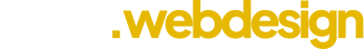 Logo with white text 'enge.' and yellow text 'webdesign' on a transparent background.