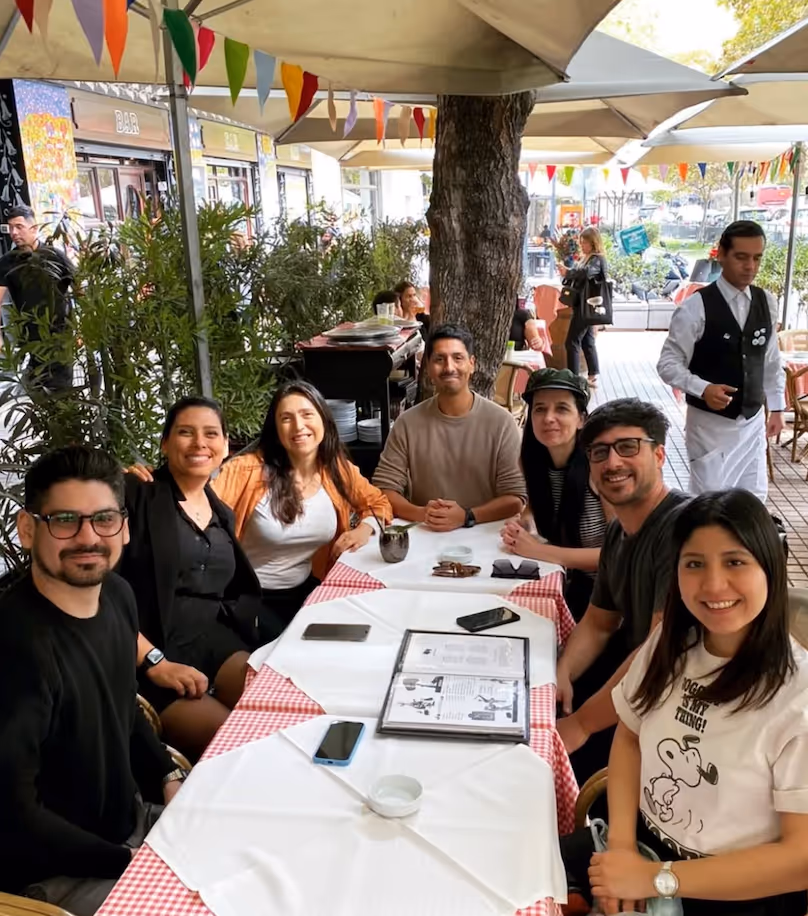 Chris with colleagues