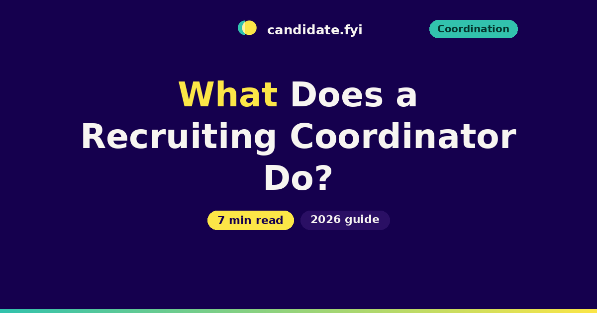 candidate.fyi blog hero: What Does a Recruiting Coordinator Do?