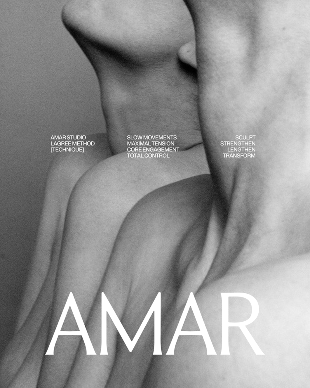 Post Instagram AMAR Studio — direction artistique premium pour studio de Lagree