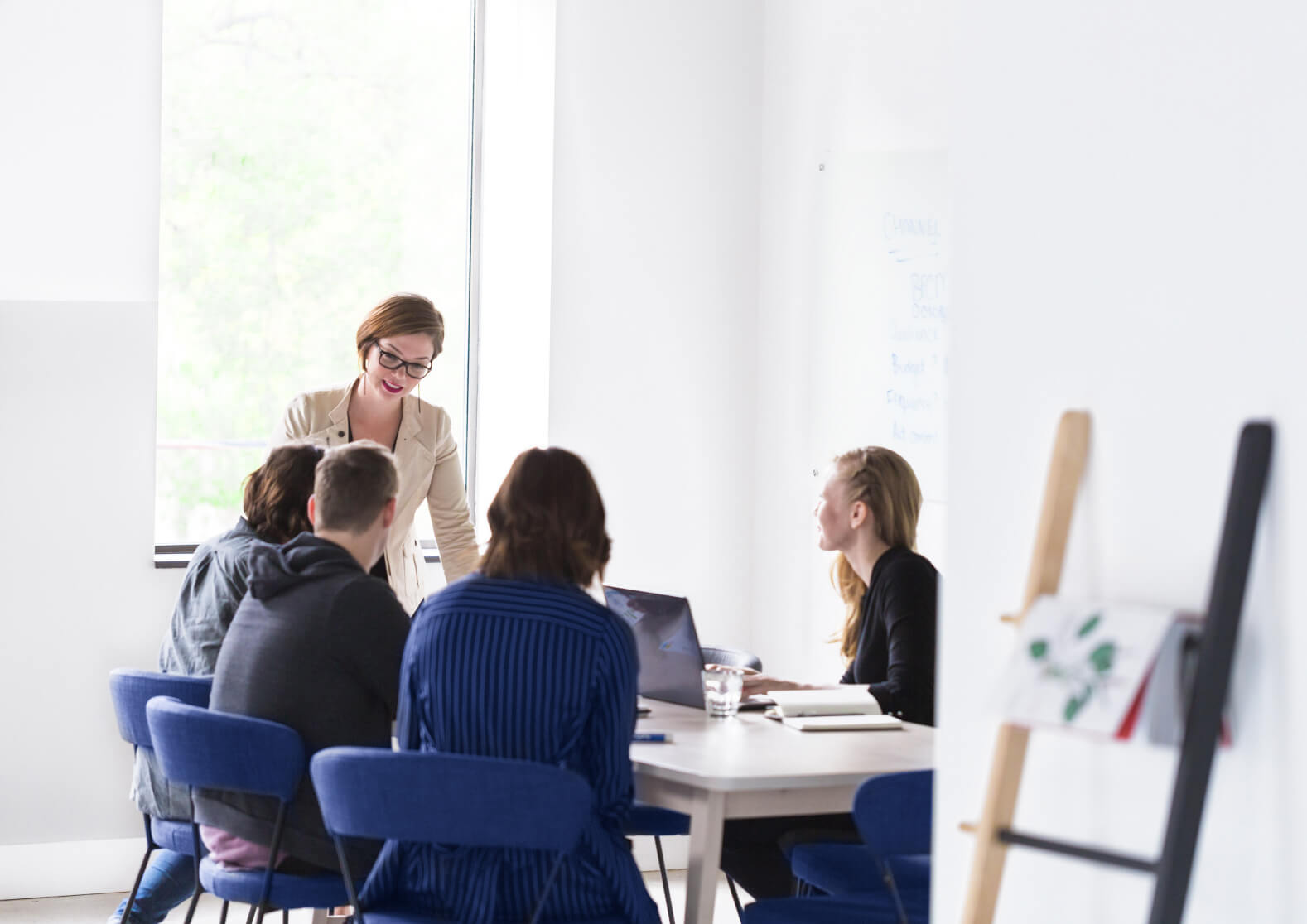 image of students engaging with the software (for a edtech)
