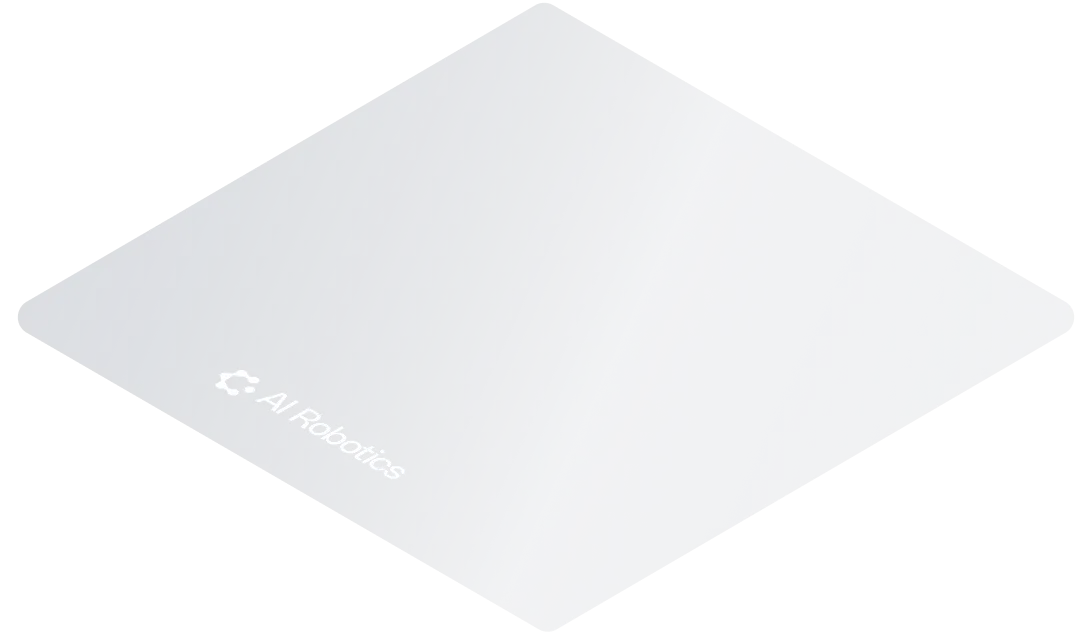 AI Robotics icon displayed on a soft gray diamond background, representing the artificial intelligence and robotics division of CIRCUS Group.