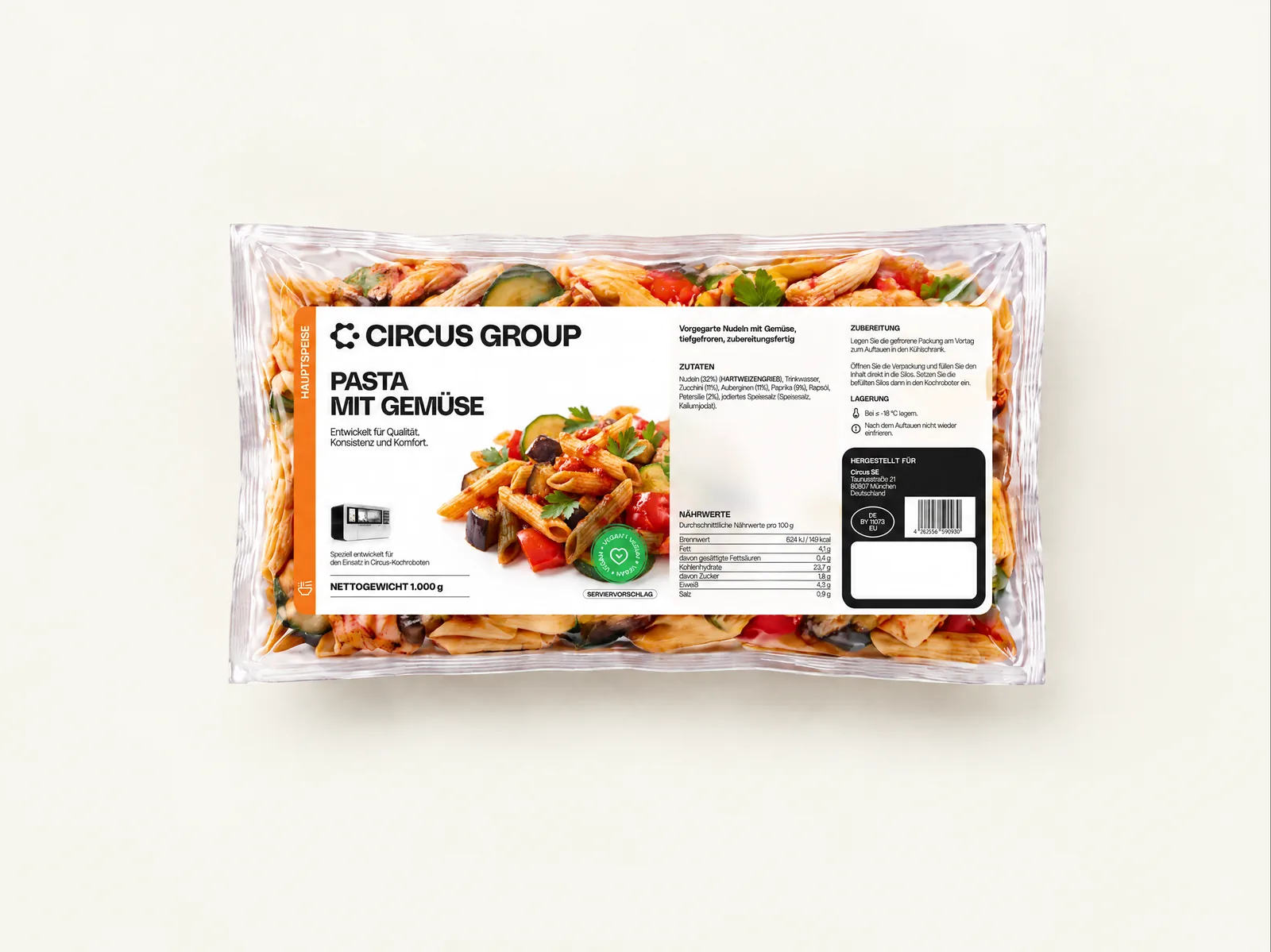 Pasta with Vegetables – Circus Group pod