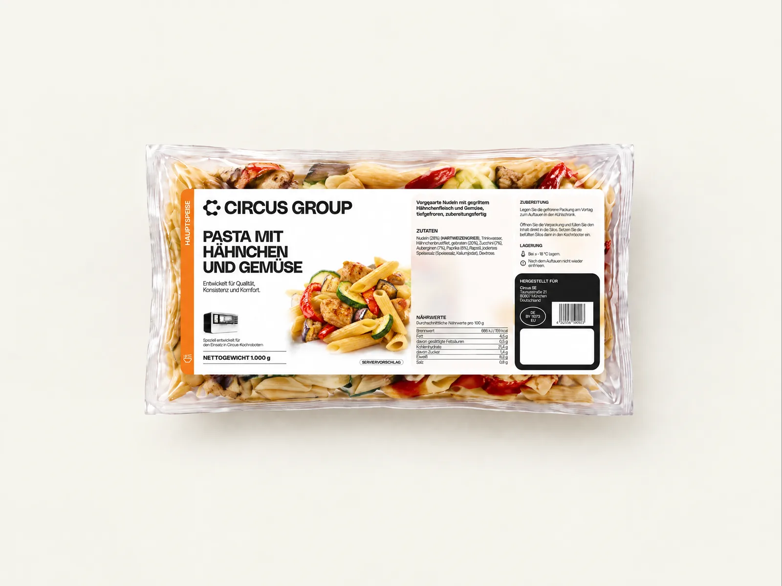 Pasta with Chicken and Vegetables – Circus Group pod