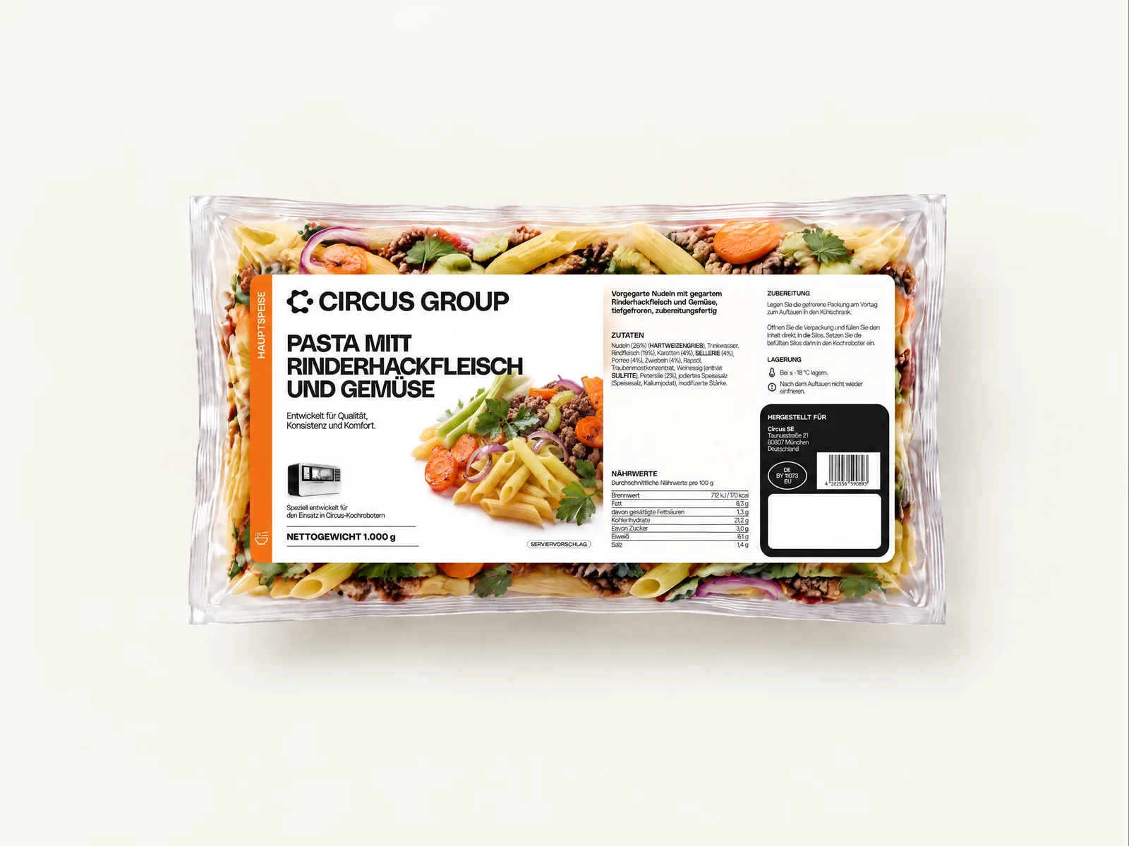 Pasta with Minced Beef and Vegetables – Circus Group pod