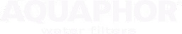 Aquaphor logo with the tagline water filters below the name.