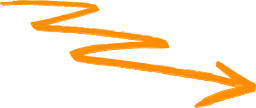 Orange zigzag arrow pointing right on a white background.