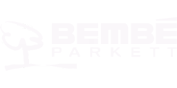 Logo von Bembe Parkett mit stilisiertem Baum und Schriftzug auf schwarzem Hintergrund.