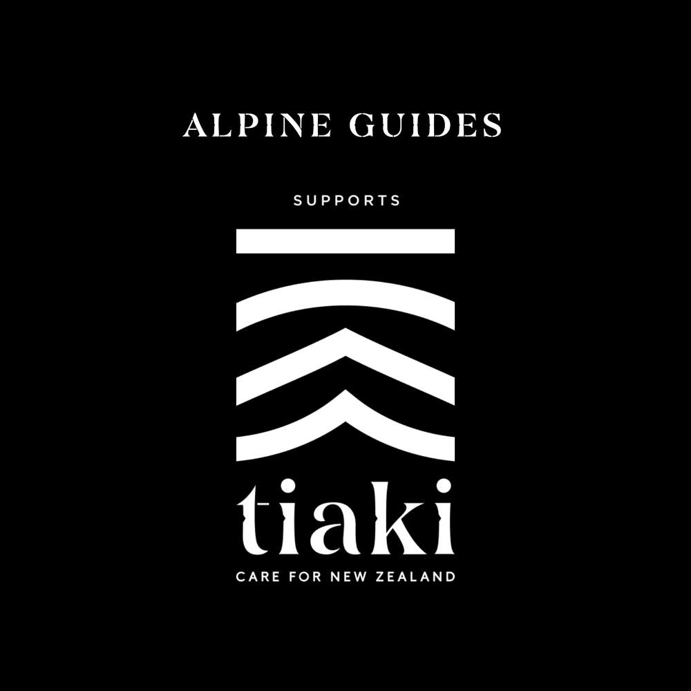 Tiaki logo representing Alpine Guides’ support for the Tiaki Promise.