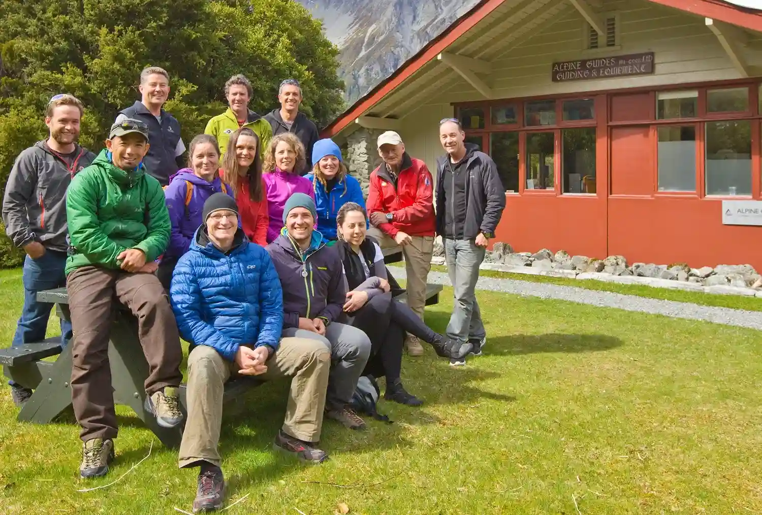 Alpine Guides team during staff training in 2015.