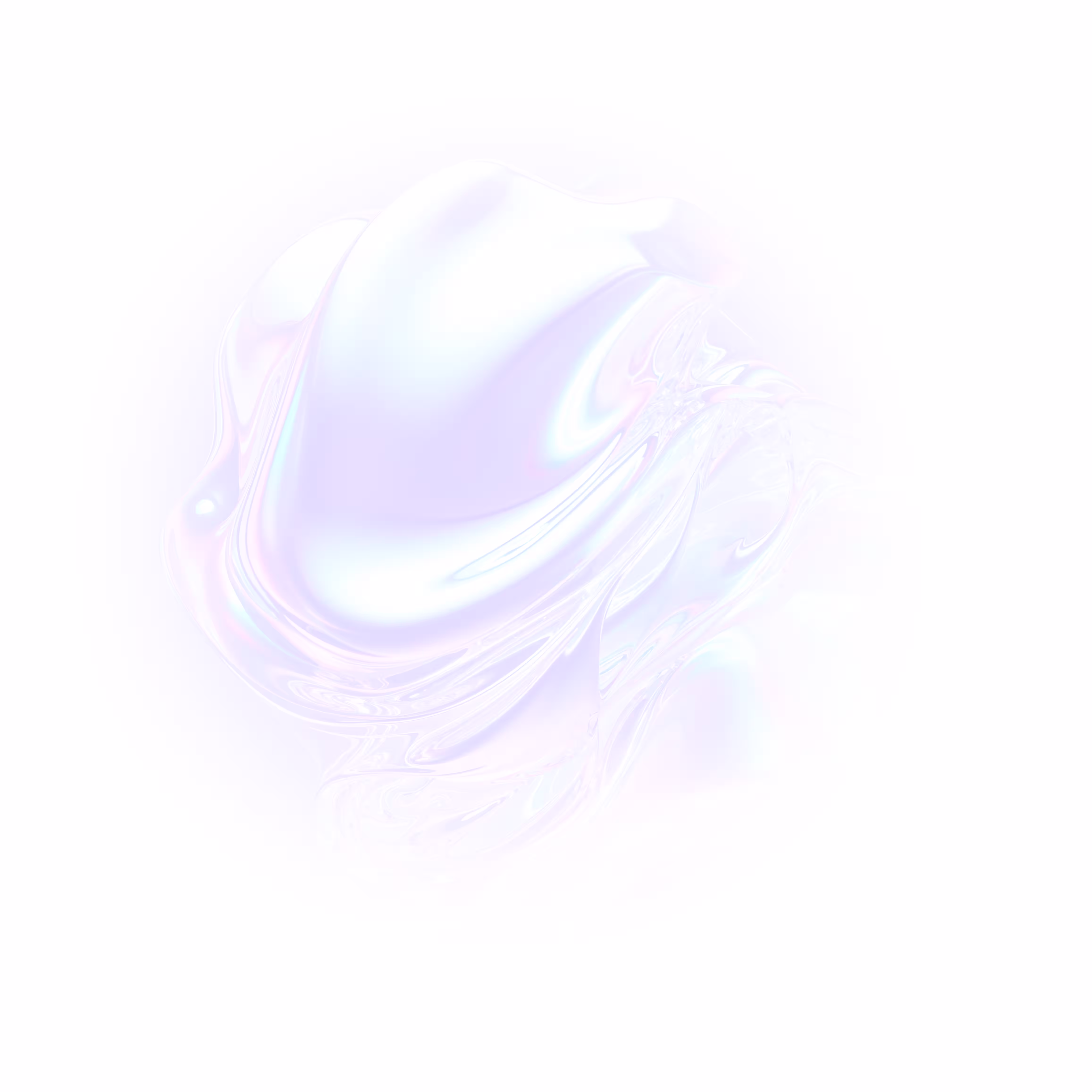 A light pastel swirl resembling a smooth brush stroke on a white background.