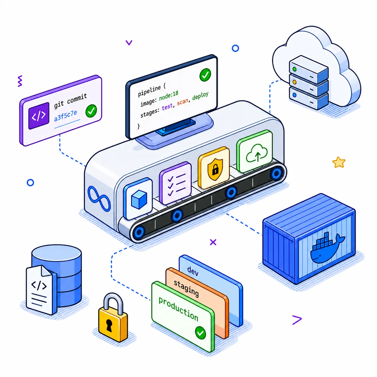 A load and performance testing dashboard with metrics graphs