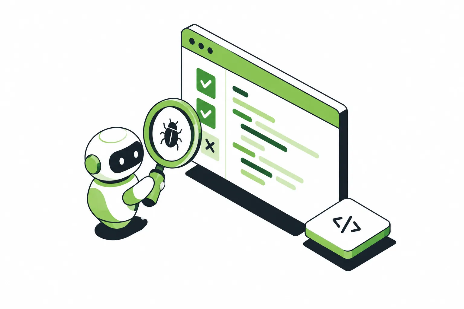 QA engineer reviewing automated test dashboards and reports
