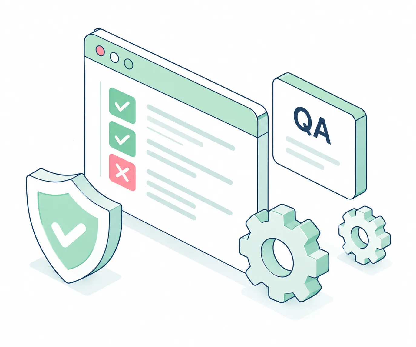 QA engineer reviewing automated test dashboards and reports