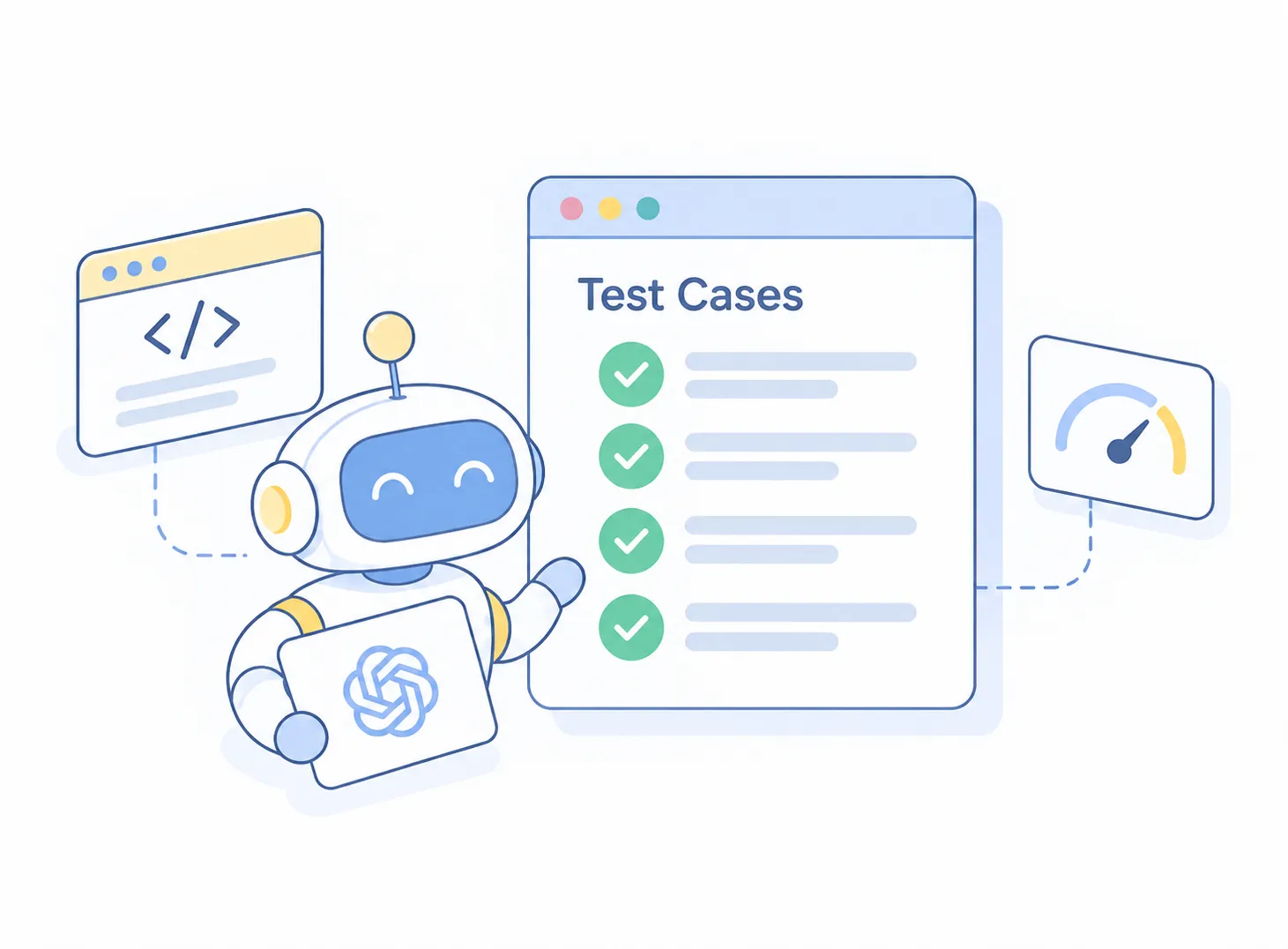 An engineer reviewing an AI-drafted test suite during the test-generation stage