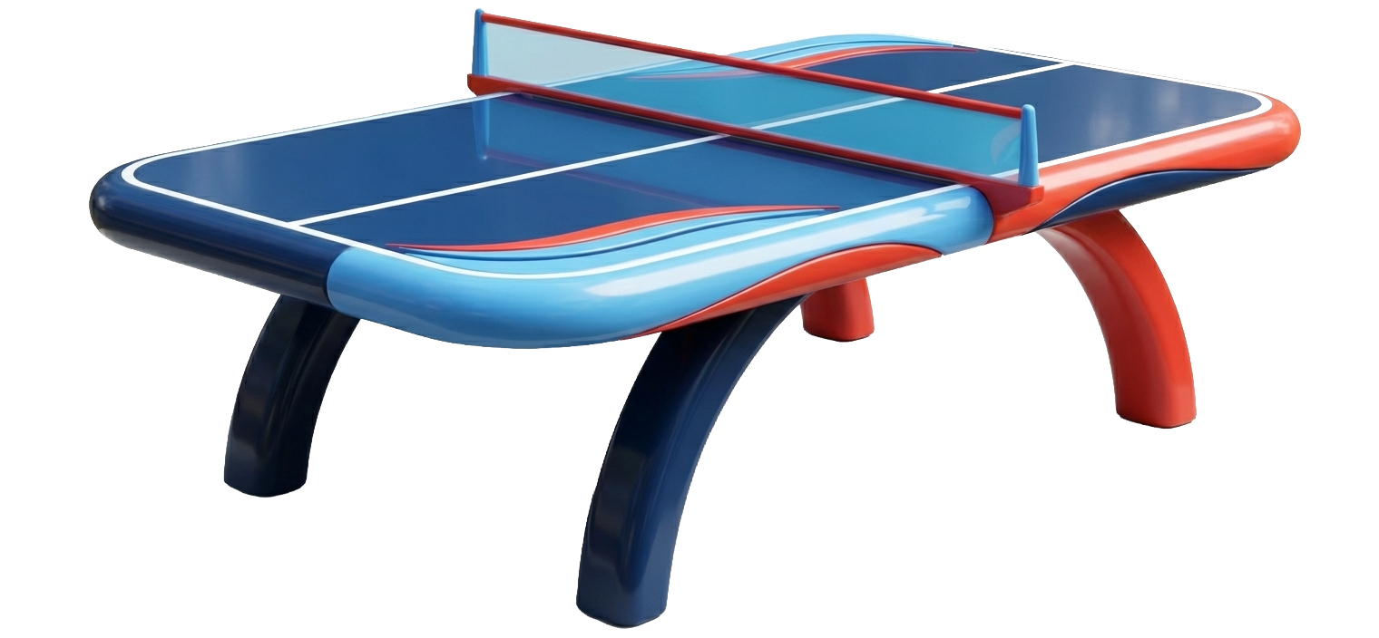 nowoczesny stół do tenisa stołowego z siatką victoria sport