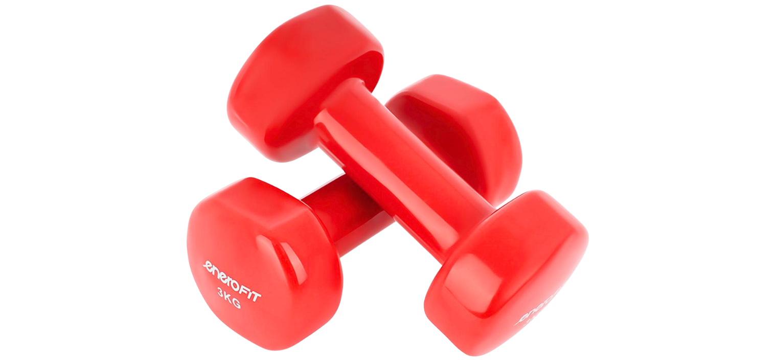 Para czerwonych hantli o wadze 3kg enero FIT victoria sport