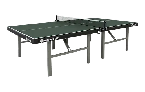 Stół do ping-ponga Sponeta 7-22 z zieloną powierzchnią i metalowymi nogami.