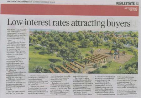 Low interest rates attracting buyers