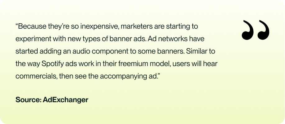 Banner ads are inexpensive.
