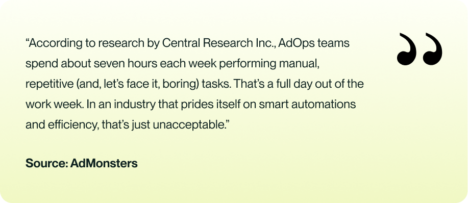AdOps need automation