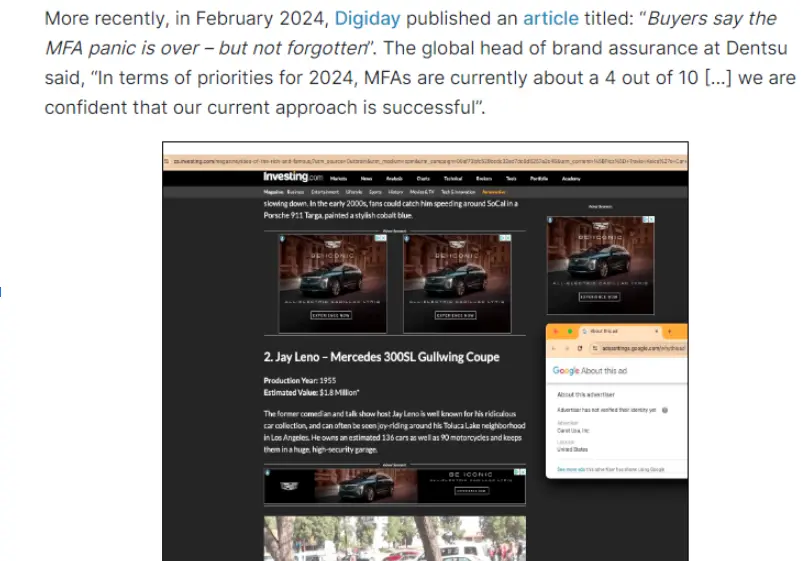 digiday published an article