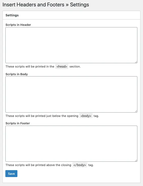 Header Footer Plugins