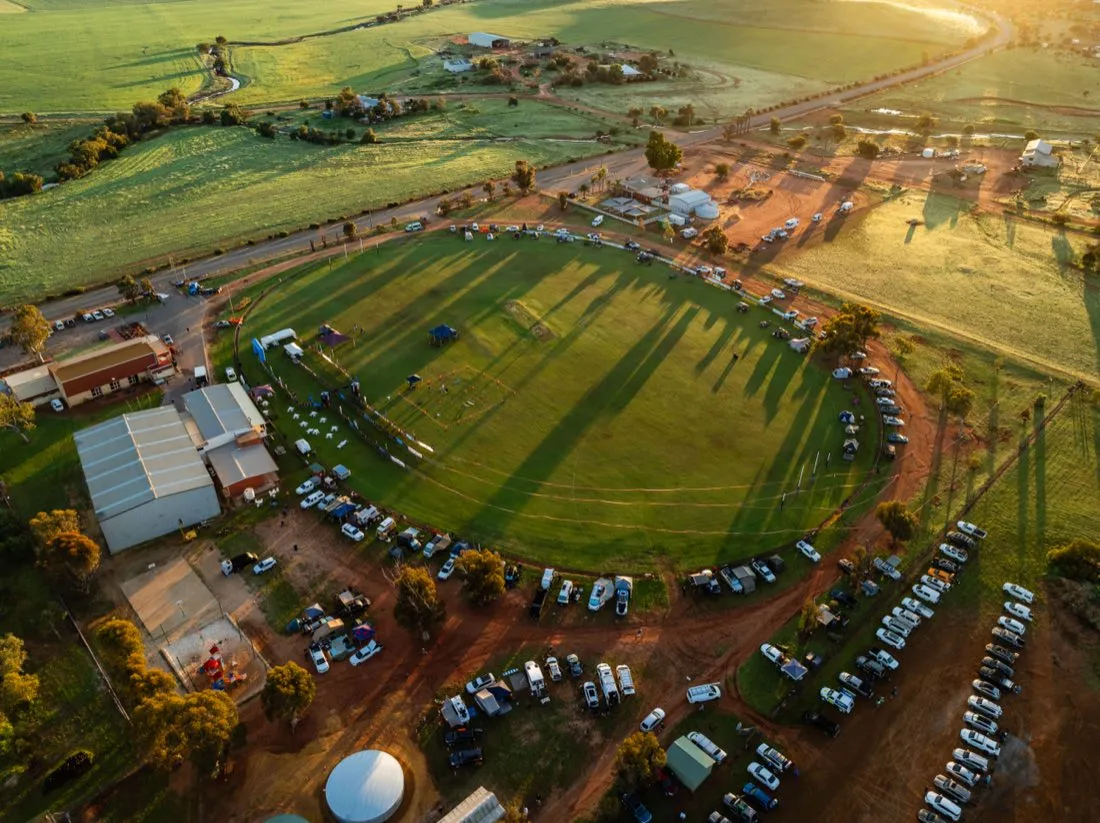 Event village and finish area at Backroads Gravel