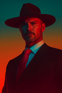 Dramatic Portrait of a Man