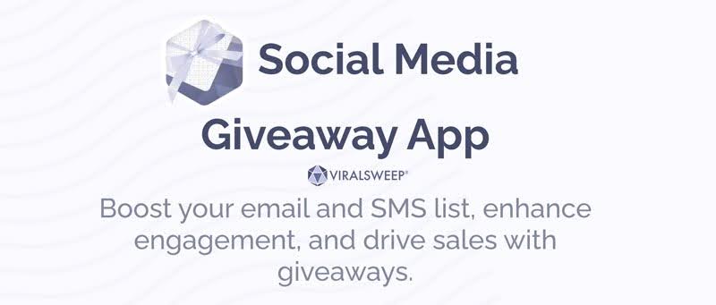 best social giveaway apps: viralsweep