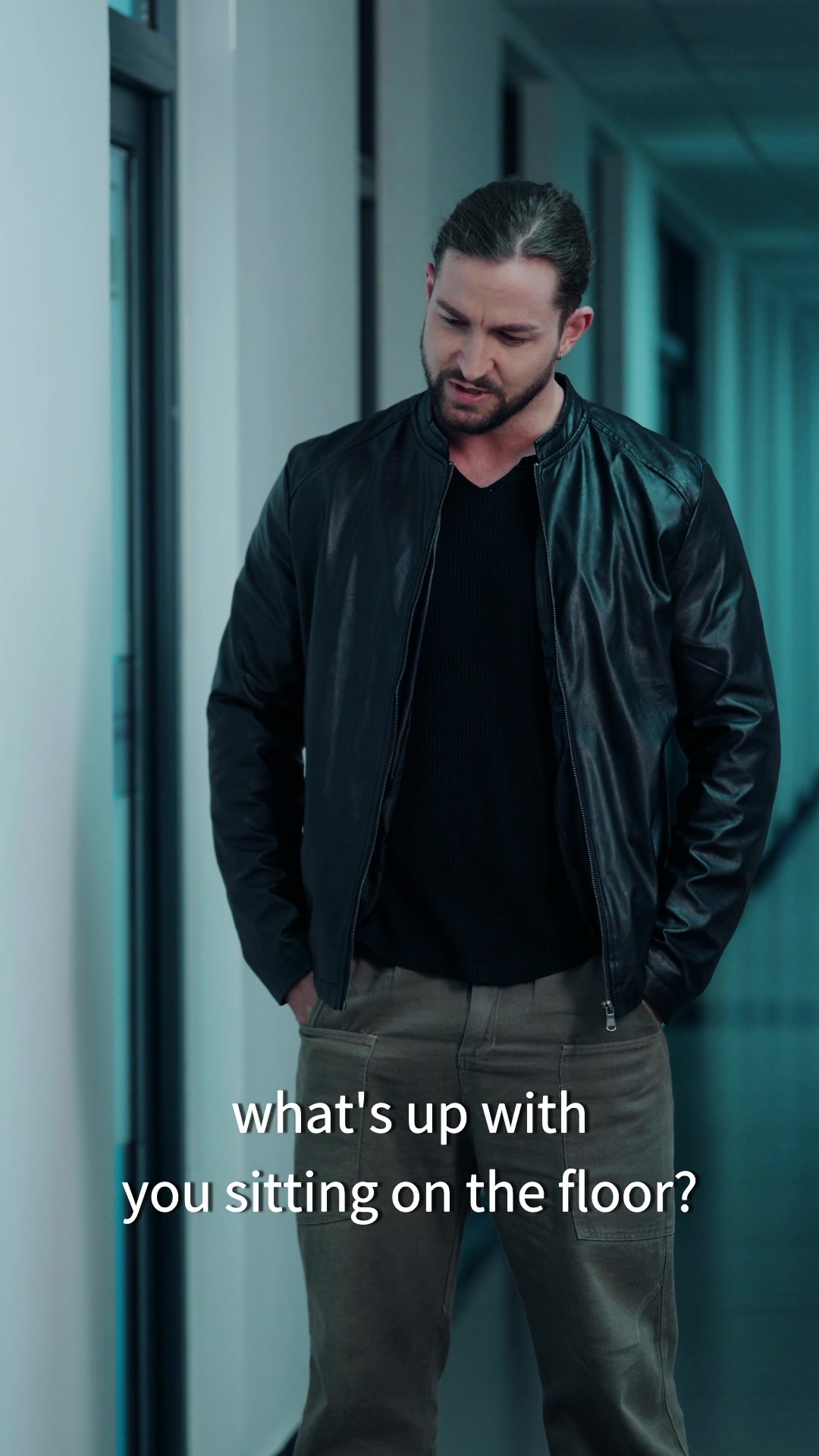 what's up with you sitting on the floor?