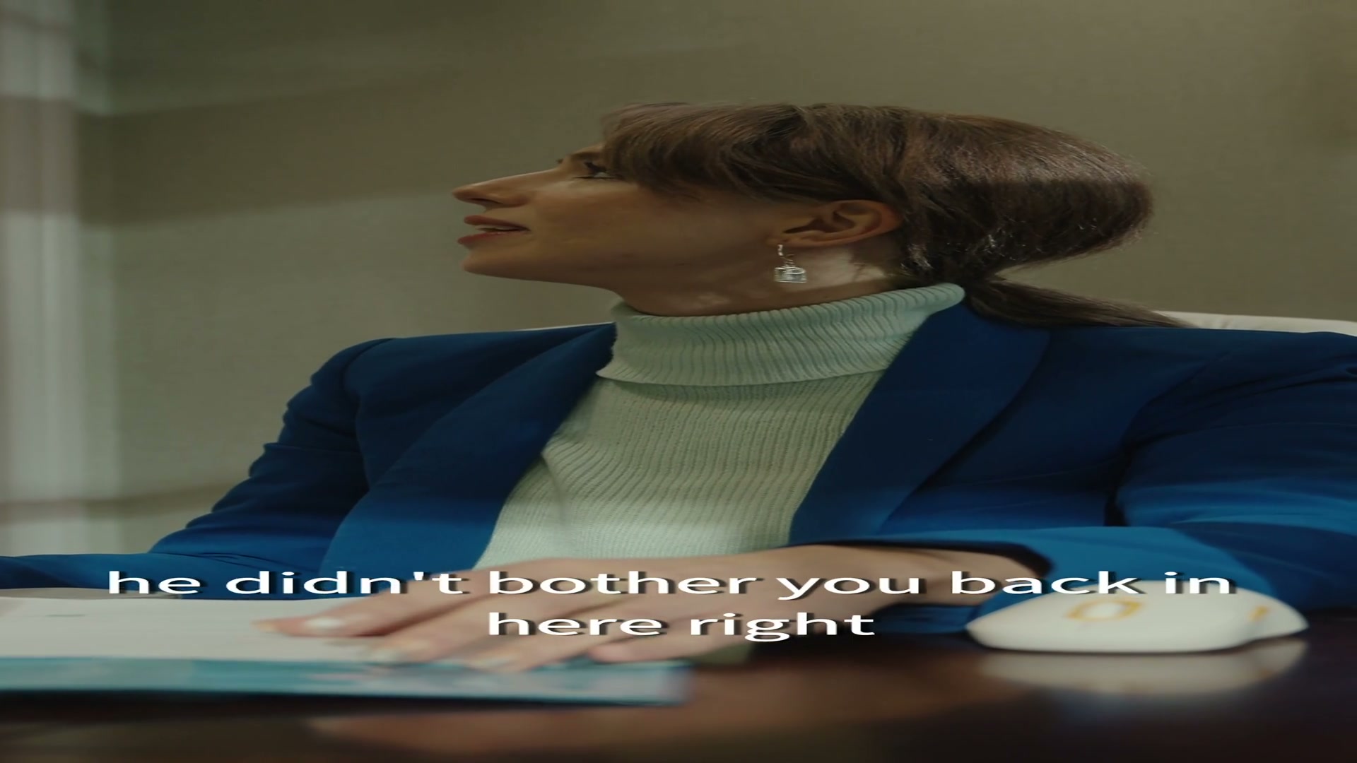 He didn't bother you back in here, right?