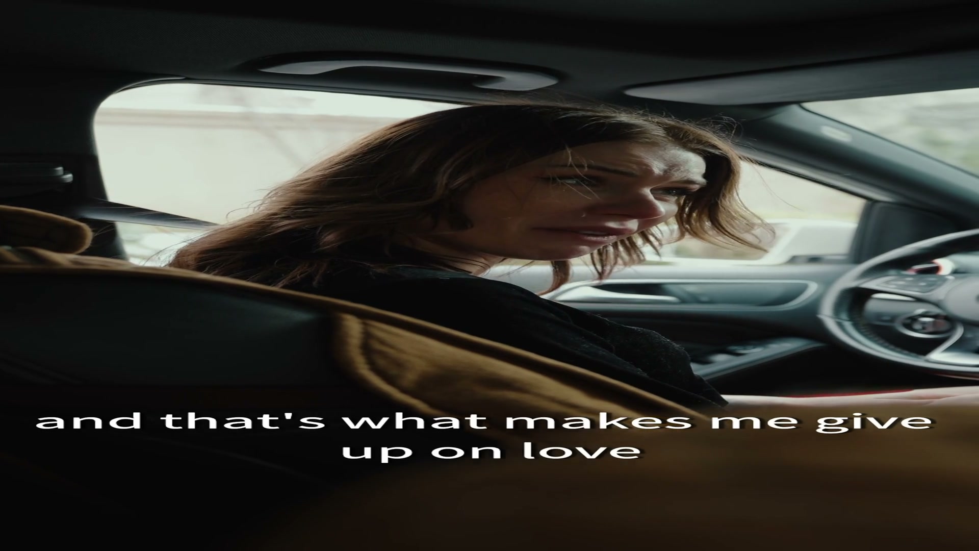 And that's what makes you give up on love?