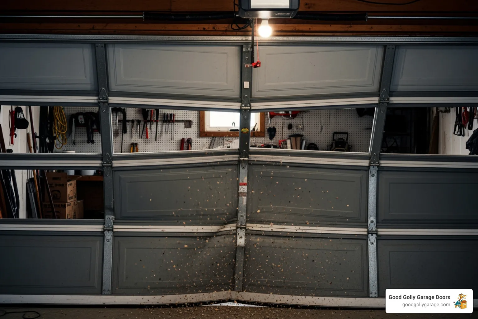 noisy, shaking garage door - garage door repairs