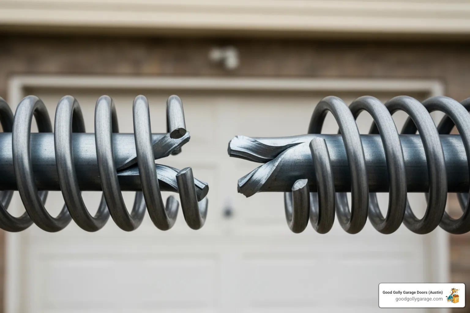 broken torsion spring - why is my broken garage door in round rock tx