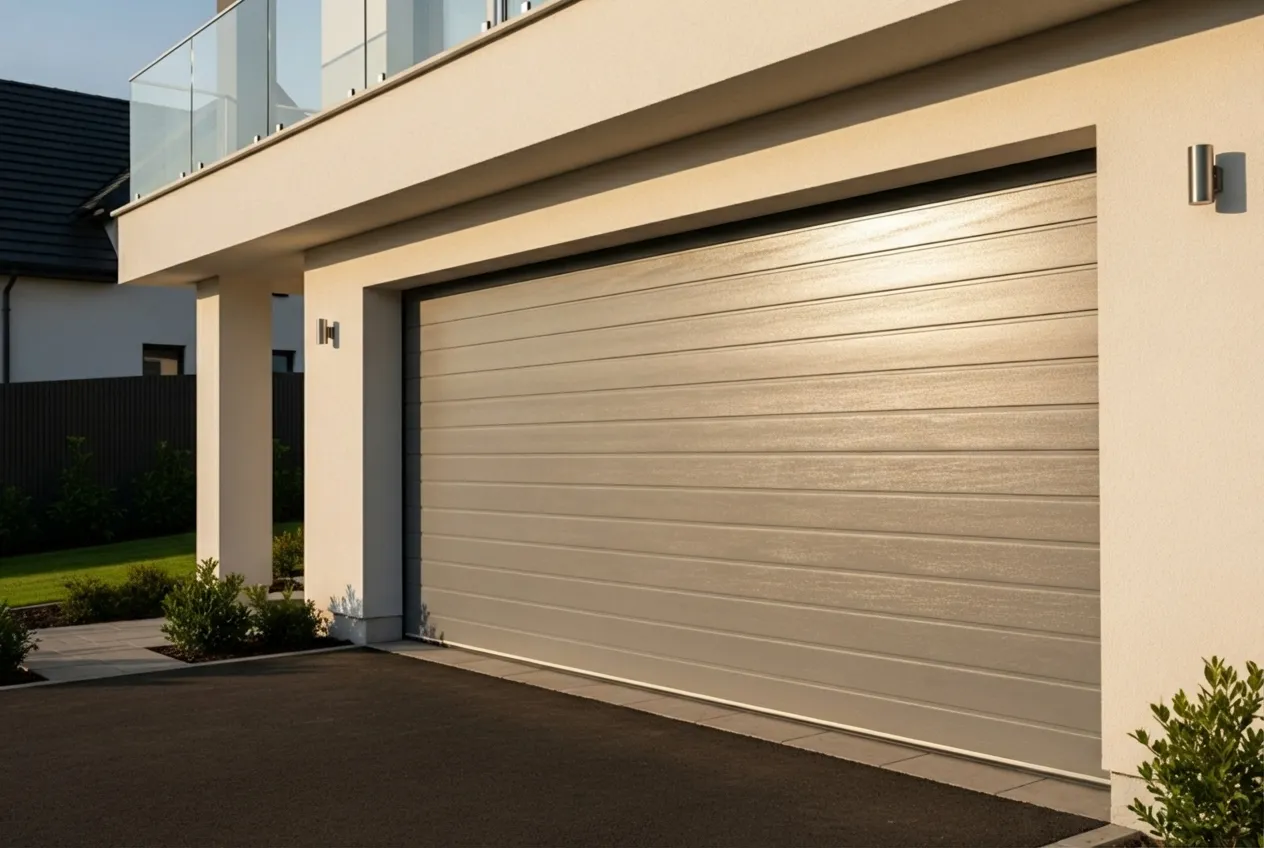 Infographic showing three columns: "Improved Safety" with an icon of a shield and checkmark, "Increased Longevity" with an icon of a calendar spanning multiple years, and "Long-Term Savings" with an icon of a piggy bank and dollar sign, illustrating the core benefits of regular garage door maintenance - Garage Door Maintenance Service In Phelan CA