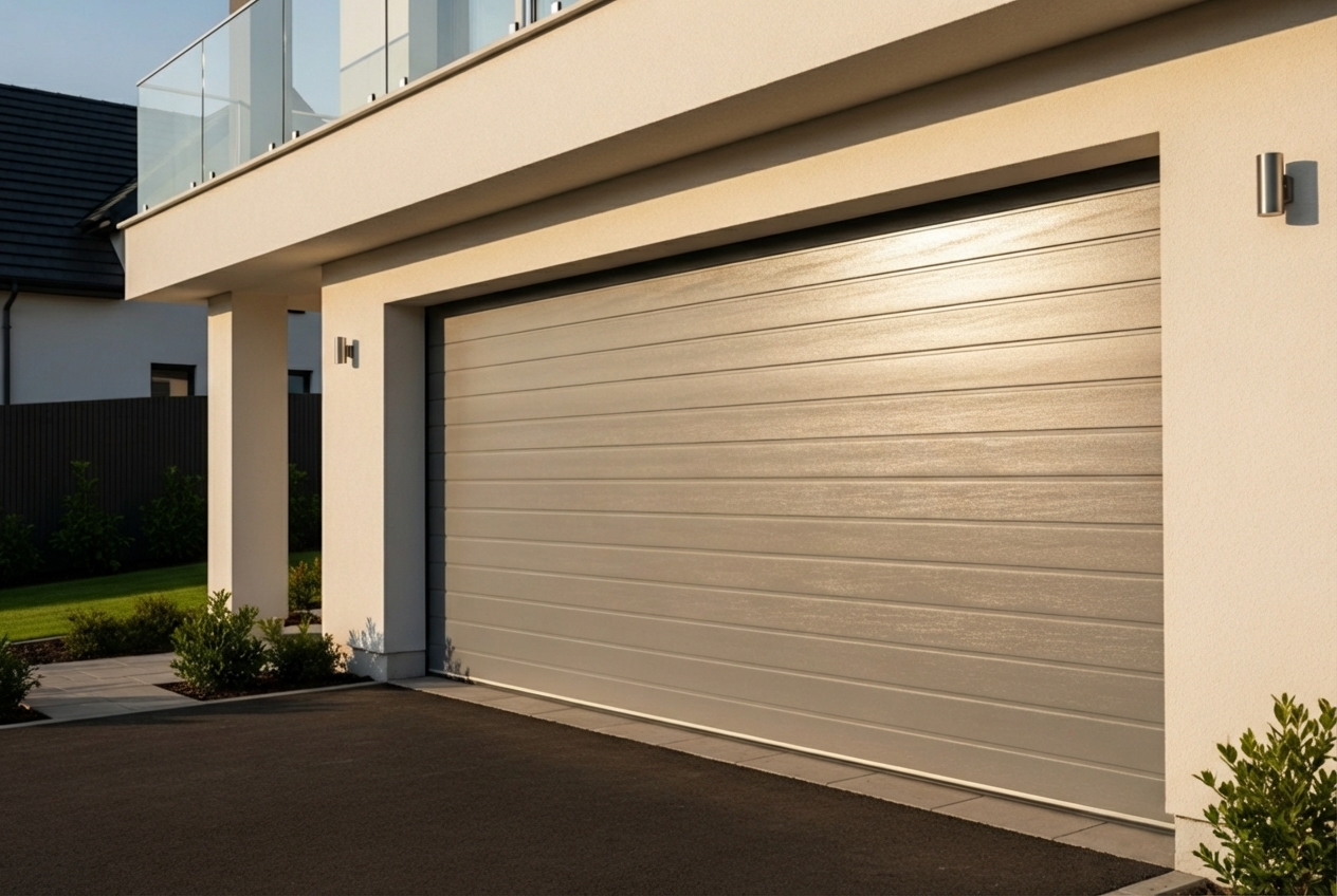 Infographic showing three columns: "Improved Safety" with an icon of a shield and checkmark, "Increased Longevity" with an icon of a calendar spanning multiple years, and "Long-Term Savings" with an icon of a piggy bank and dollar sign, illustrating the core benefits of regular garage door maintenance - Garage Door Maintenance Service In Phelan CA
